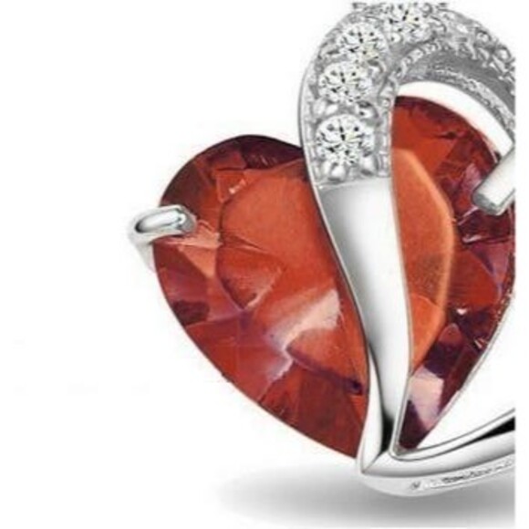 Open Heart Necklace 1 pc random color - Picture 7 of 12